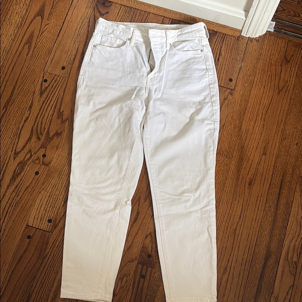 Old Navy White Ankle Cropped Jeans Modern Fit